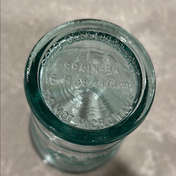 Starbucks Rare Recycled Teal Clear Glass Tumbler - Picture 9 of 9